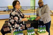 MEC VASS HANDING OVER 250 SANITIZERS AND SOAPS TO THE KAMIESBERG LOCAL  MUNICIPALITY