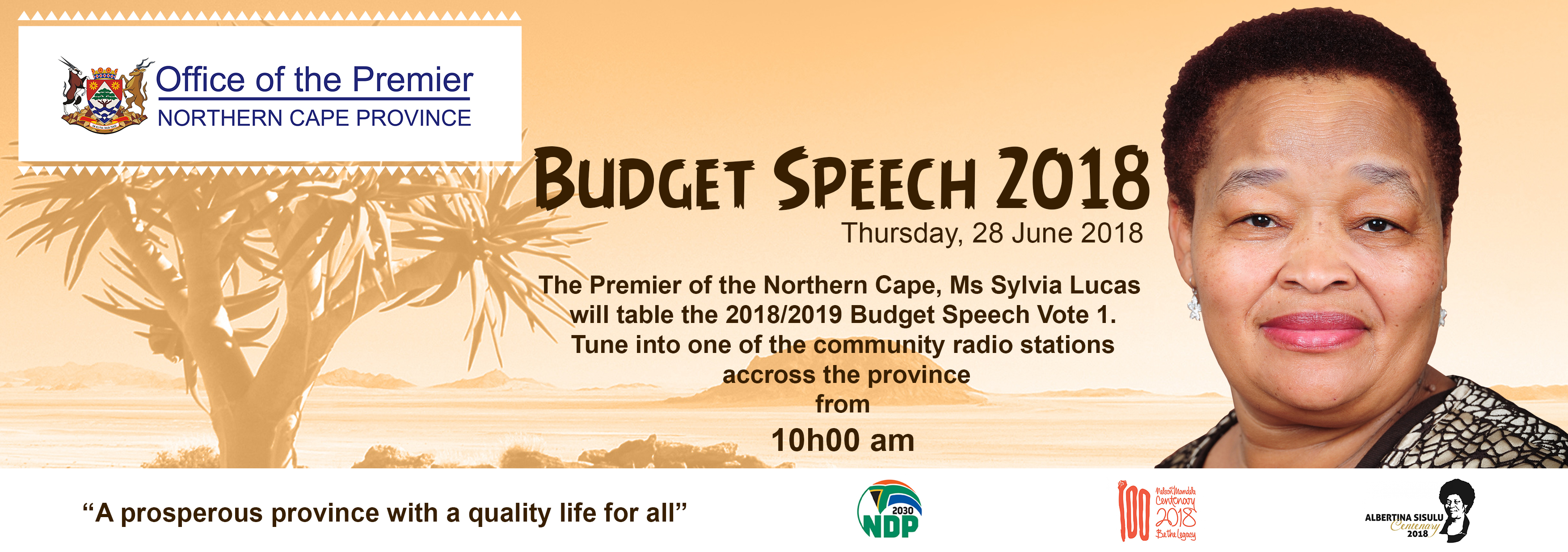 Budget Speech Advert 2018